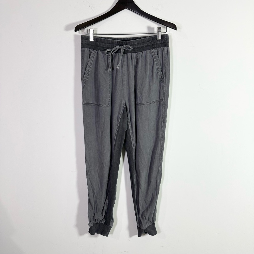 Splendid Dark Gray Lightweight Drawstring Jogger … - image 1
